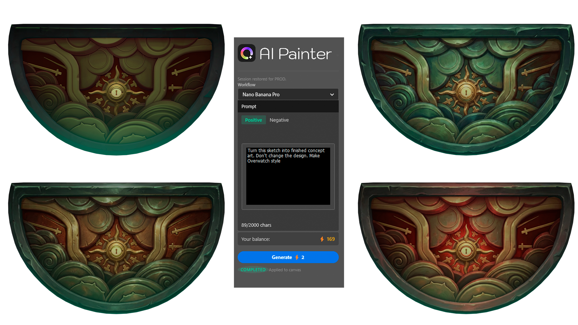 AiPainter generates high-resolution game-ready texture art